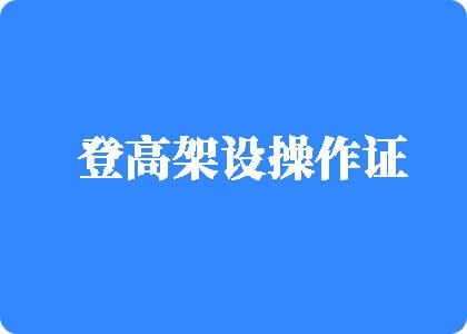 操女人屄视频流水免费登高架设操作证